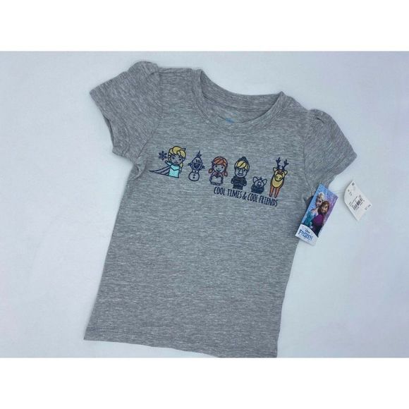 Toddler Girls Disney Frozen 'Cool Times Cool Friends Graphic T-Shirt 2T 3T 4T 5T - Picture 3 of 11